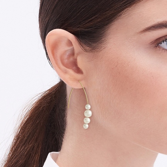J. Crew Jewelry - J Crew Pearl Hook Earrings